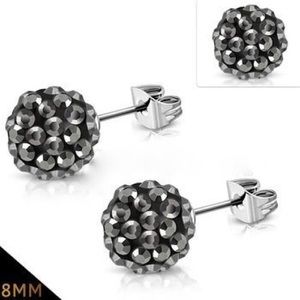 Gunmetal Earring